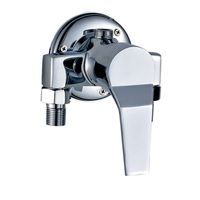 Wholesale Surface Mounted Brass Shower Faucet Valve In Wall Chrome Hot and Cold Taps Shower Switch Angle Valve