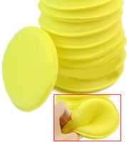 Wholesale 12pcs Set sets Anti Scratch Car Circle Cleaning Wax Polish Yellow Foam Sponges Pad Car Cleaning Tool Car Care EMS Free