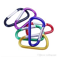 Wholesale Carabiner Durable Climbing Hook Aluminum Keychain Camping Accessory Fit Outdoor Sport Top Quality many size to choose
