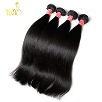 Wholesale Peruvian Malaysian Indian Brazilian Straight Virgin Human Hair Weave Bundles Unprocessed Remy Human Hair Extensions Natural Color Thick Soft