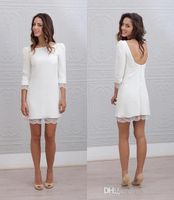 Informal Beach Wedding Dress for Winter Guests