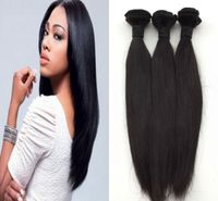 Wholesale Brazilian Hair Virgin Human Hair Weaves Extensions Best Quality Peruvian Malaysian Indian Mongolian Virgin Hair Straight Bundles Dyeable