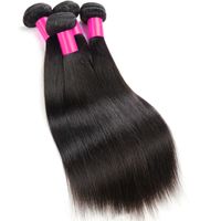 Wholesale 7A Peruvian Hair Bundles Malaysian Virgin Hair Extensions Mink A Grade Malaysian Straight Human Hair Weave Natural Black Human Hair