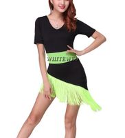 Wholesale Whitewed Fringed Dance Group Wear Dancewear Costumes Clothes Ballroom Adults Multicolor Dancewear Clothing Clothes Dress Outfits Women Girl