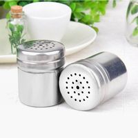 Wholesale Fashion home kitchen supplies multifunctional stainless steel spice jar container seasoning can storage bottle