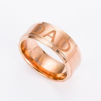 Wholesale New Arrive Stainless Steel Dad Ring Engraved Love You Dad Men s Ring Jewelry