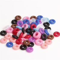 Wholesale Colorful Colors Anti Slip Rubber Stopper Ring Spacers For Pandora Charm Bead MM Snake Chain Bracelet Fashion Women Jewelry European Style