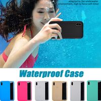 Wholesale Waterproof Case Water Resistant Sealed Diving Full Body Soft TPU Cover For iPhone XS Max XR X Plus S S Samsung Galaxy S9 S7