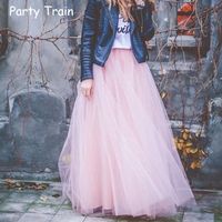 Wholesale Spring Fashion Womens Lace Princess Fairy Style layers Voile Tulle Skirt Bouffant Puffy Fashion Skirt Long Tutu Skirts