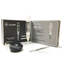 Wholesale JCVAP HoneyStraw with Titanium Nail Ceramic or Quartz Tip Mini Glass Pipe Oil Rig straw kit smoking pipe