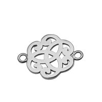 Wholesale Beadsnice Sterling Silver Filigree Connector Pendant Link Jewelry Findings Cloud Shape Filigree Component for Necklace Making ID