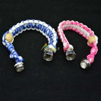Wholesale smoking bracelet stealth pipe stash bracelet pipe stash storage discreet for click n vape tobacco sneak a toke