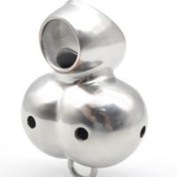 Wholesale Metal Scrotum Pendant Ball Stretchers Testis Weight Bearing Rings Penis Restraint Stainless Steel Lock Ring for Male B2