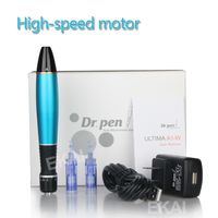 Wholesale A1 W Dr Pen Derma Pen Auto Microneedle System Adjustable Needle Lengths mm mm Electric Derma Dr Pen Stamp Auto Micro Needle Roller