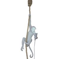 Wholesale Modern Monkey Ceiling Light White Monkey on a Rope Ceiling Pendant Lamp Fixture for Dinning Room Hotel Home Decor