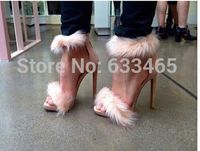 Wholesale 2020 new arrival and top quality hot slae women s fashion high heels sandals pumps with fur