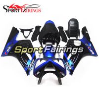 Wholesale Full Fairings For Kawasaki ZX6R ZX R Black Blue ABS Injection Plastic Motorbike Cowlings Body Frames Covers Panels Kits