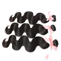Wholesale Indian Unprocessed Hair Extensions Human quot quot quot Dyeable Hair Weft Weave Extensions Natural Color Body Wave A Double Weft
