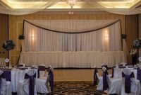 Wholesale DHL Wedding Curtain Backdrops Wedding Stage Decorations Backdrop Wedding Props Satin Drape Wall Covering CHIFFON WHITE WEDDING BACKDROP