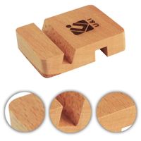 Wholesale Universal Wooden Phone Holder U I Lazy Small Portable Bamboo Wood Stand for iPhone Huawei Samsung Smart