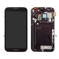 Wholesale Tested One by One LCD Display Touch Screen Digitizer Frame For Samsung Galaxy Note II N7100 N7105 i317 T889 Grey Free DHL