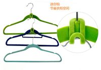 15Pcs Mini Kleiderbügel Home Easy Hook Closet Organizer Lagerregal Halter neu~