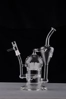 Wholesale JM Flow Sci Glass Bongs Water Pipe Large Recycler with Sprinkler Perc arm tree Recycler Glass Oil Rigs mm joint