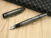 new metal gift school Gun black classic Cap Medium Nib Fountain Pen