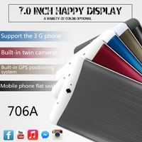 Wholesale 3G Tablet PC Inch MTK6572 Dual core MB G Phablet Tablets pc Android Bluetooth GPS wifi Dual Camera With sim card slots phone call