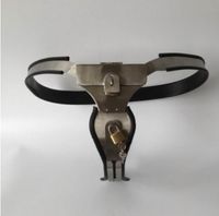 Wholesale Chastity Belt Underwear Stainless Steel Chastity Device with Urethral Catheter Cock Cage Anal Plug Sex Toys With Dildo dong dang Anal PLUG