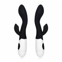 Wholesale Black Vibrators Speeds Dual Vibration G spot Clit Stimulator Massager Sex toys AV Stick for Woman lady Adult Sex Products