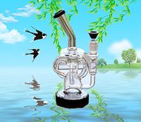 Wholesale 2020 new Premium glass bongs Heavy thickness mm oil rig bong Recyclery water pipes oil rigs Pluseglass water pipe Incycler Hookahs