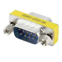1pcs 9 Broches RS-232 DB9 M/âle /à M/âle C/âble S/érie Changeur de Sexe Adaptateur Coupleur Chaude dans Le Monde entierPromotion