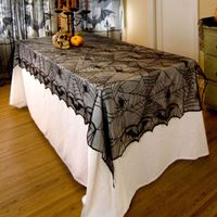 Wholesale Skull pirate Lace Table clothes Halloween party DIY decoration haunted hotel props home decoration tablecloth Tablecover