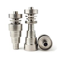 Wholesale 6 In Universal DOMELESS MM MM MM TITANIUM NAIL Male Female Ti Nails For all oil rigs glass water bongs