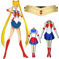 Sailor Moon Sailormoon Mercury short Cosplay Costume with Gloves UK
