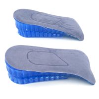 Wholesale New arrival Increased cm Height Half Elevator Layers Silicone Increased Insoles Shoe Pads