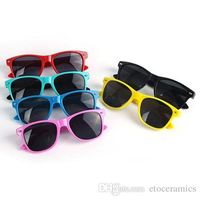 Wholesale Kids Childrens Boys Retro Style UV400 Cute sports Sunglasses Black Age Factory Price mix differnt colors FREESHIPPING