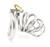 Wholesale Stainless Steel Male Chastity device Adult Cock Cage With arc shaped Cock Ring BDSM Sex Toy Bondage Men Chastity Belt