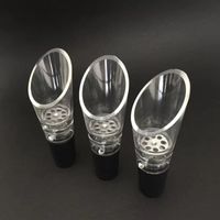 Wholesale Silicone Aerators Decanting Aerating Filter Aerator wine pourers Bar Tools Stainless Steel Strainer Plastic Spout Decanter jy B