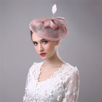 Wholesale Fascinator Wedding hairpin Flower Feather Bow Hair Accessories Bridal Head Hats For Wedding Party Christmas Veils Hairbands Vintage