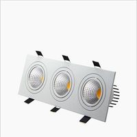 Wholesale recessed led dimmable Downlight head Square led down lights COB W W W W Spotlight Ceiling Lamp AC85 V LED puck lights
