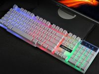 Wholesale Gaming Keyboard Backlights and Illuminated Keys Wired Optical Keyboards for Gamers Office Breathing Lights Suspension Mechanical Touch