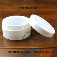Wholesale 50ml Empty Plastic Jar With Lid Cosmetic Packaging Containers For Beauty Mask Face Hand Cream