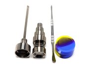 Wholesale Headshop666 Smoking Pipe Tip Bongs Tool Set mm mm mm Male Female Domeless Titanium Nail with Carb Cap Silicone Jar Dabber For Glass Bongs