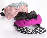 Wholesale Bowknot Cloth headband Hair Jewelry Headbands For Woman Gift Mix Colors Style HJ030