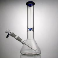 Wholesale Bong Blue Glass Bongs Heady Top Quality Dab Rigs Beaker Unique Concentrate Oil Rigs Water Bongs mm