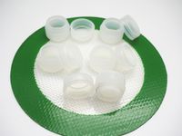 Wholesale CLEAR ml small cheaptest clear Silicone Nonstick Container for Concentrate wax tub
