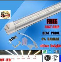 Wholesale Integrated T8 Led Tube Light Double row Sides ft ft ft ft Cooler Lighting Led Lights Tubes AC V With All accessories