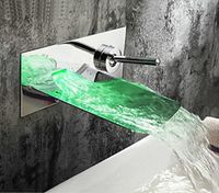 Wholesale Faucet And Retail LED Wall Mounted Waterfall Bathroom Vanity Vessel Sinks Mixer Tap Cold Water Factory price expert design Quality Latest